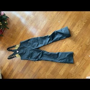 Air blaster snowboard or ski bibbed overall pants for women. Size large.